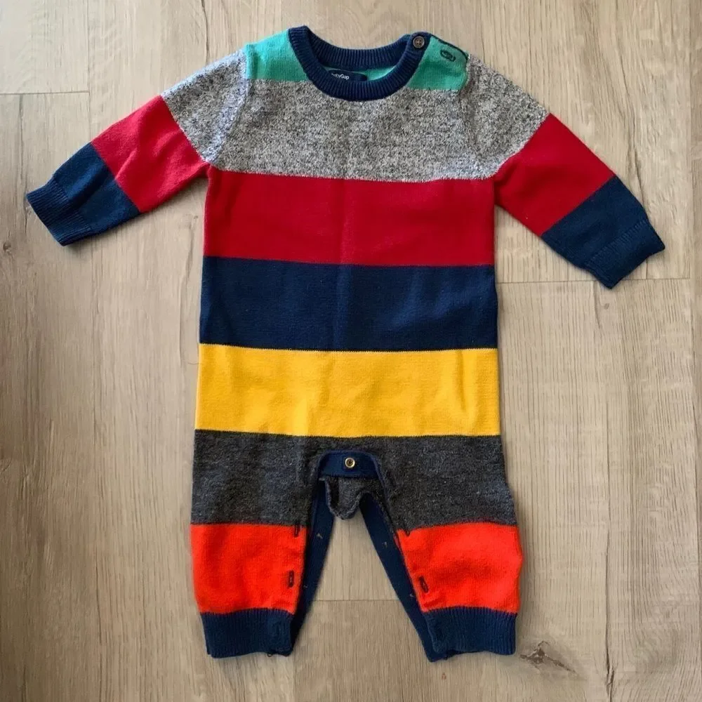 GAP Knitted Striped One Piece